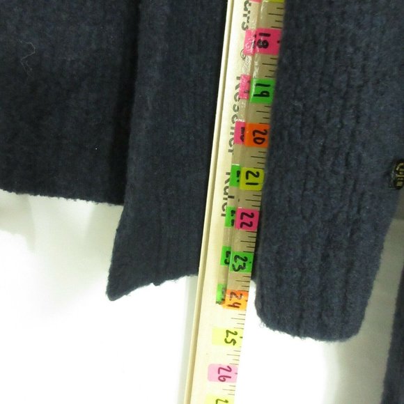 BETTER RICH NY Jane cardigan Sweater women's open-front SMALL deep Navy - Picture 3 of 10